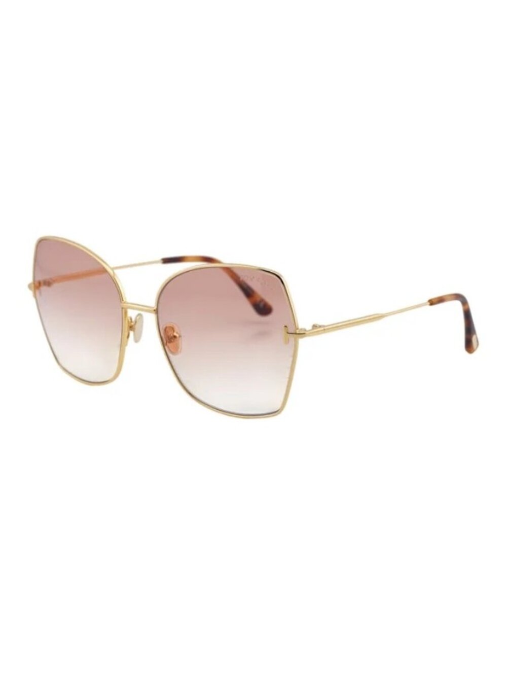 NWT Tom Ford FT0951 30T Butterfly Gold Brown Women Sunglasses TF951